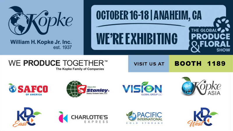 Kopke is exhibiting at the Global Produce & Floral Show 2025