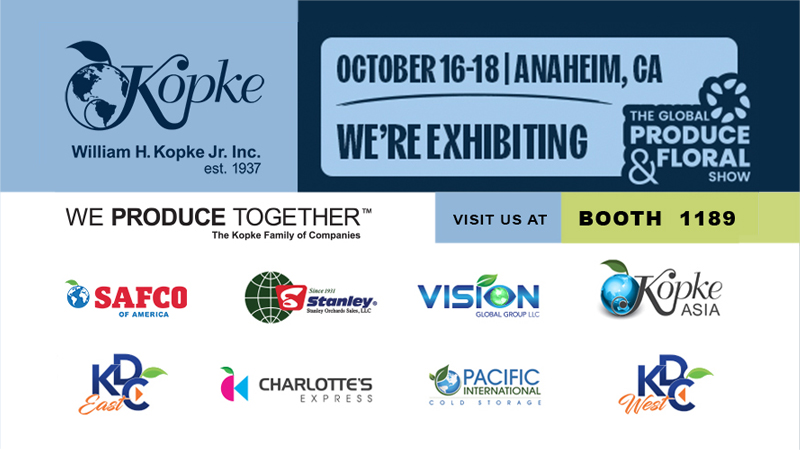Kopke is exhibiting at the Global Produce & Floral Show 2025